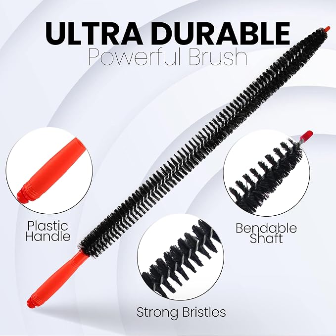 Dryer Vent Cleaner Lint Brush, Long Flexible Refrigerator Coil Cleaning Brush - Image 3
