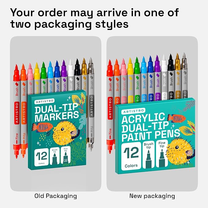 ARTISTRO 12 Acrylic Paint Markers - Image 8