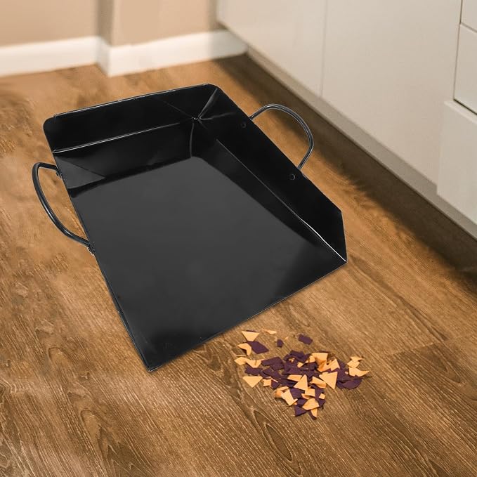 Healifty Handheld Dustpan with Handle Large Metal Dust Pan - Image 5