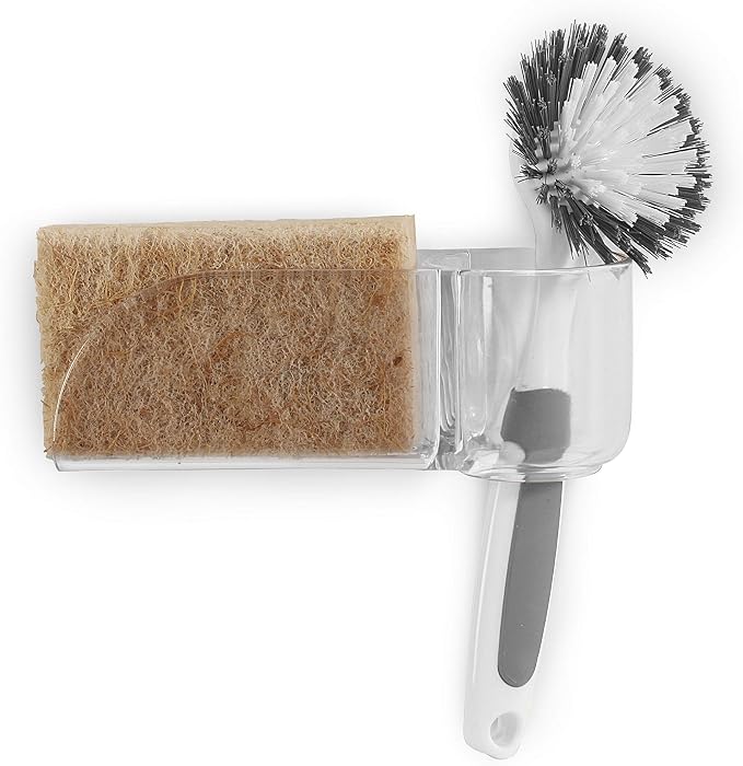 Spectrum 10950 Royo Suction Sink Sponge Center & Scrub Brush Holder, - Image 3