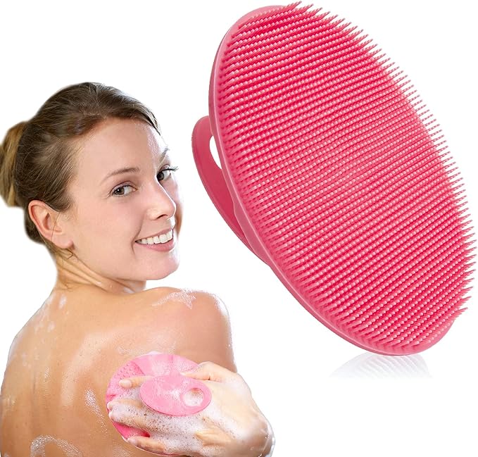 INNERNEED Soft Silicone Body Cleansing Brush Shower Scrubber, Gentle by INNERNEED
