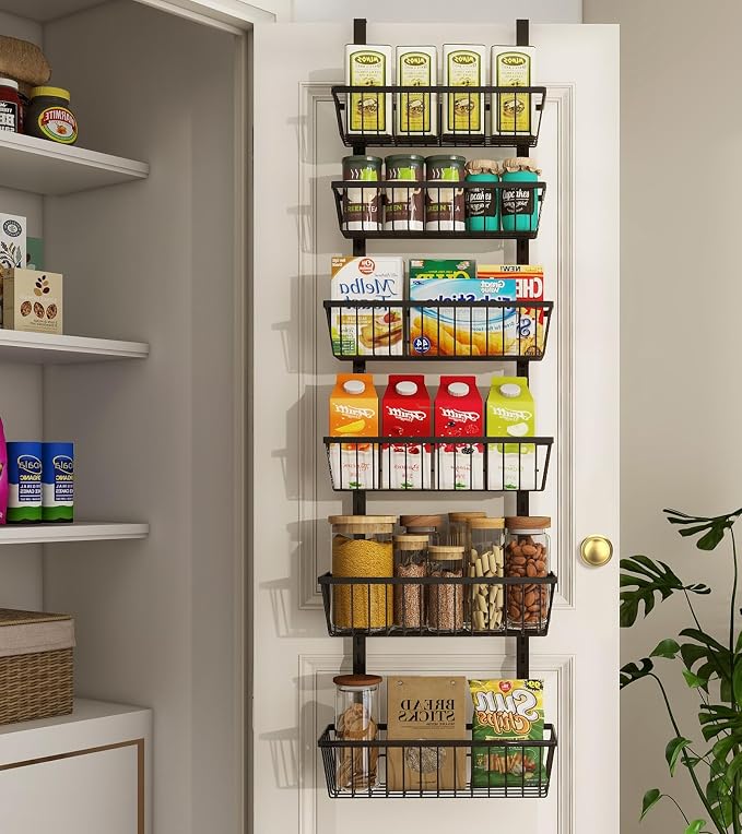 12 Inch Wide Narrow Over The Door Pantry Organizer, Pantry Organization and by Mefirt