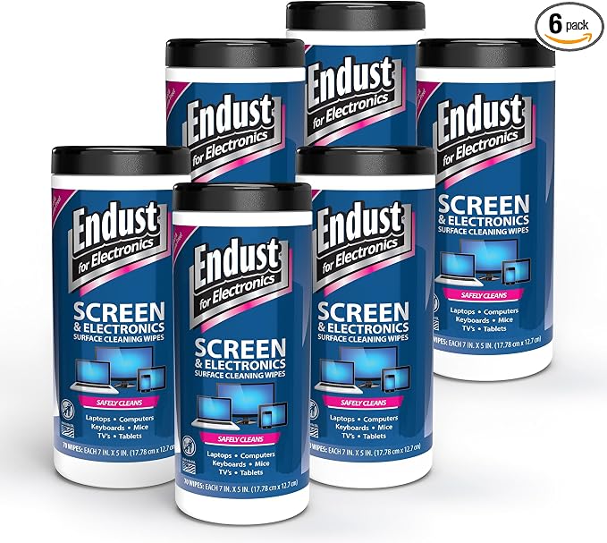 Endust For Electronics; Screen & Surface Cleaning Wipes, For TV, Computer by Endust