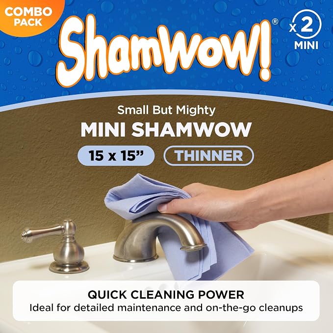 ShamWow Original Super Absorbent Multi-Purpose Cleaning Shammy Chamois Towel - Image 7