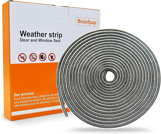 69FT Brush Weather Stripping, Neat Pile Self Adhesive Seal Strip by Bruiefpap