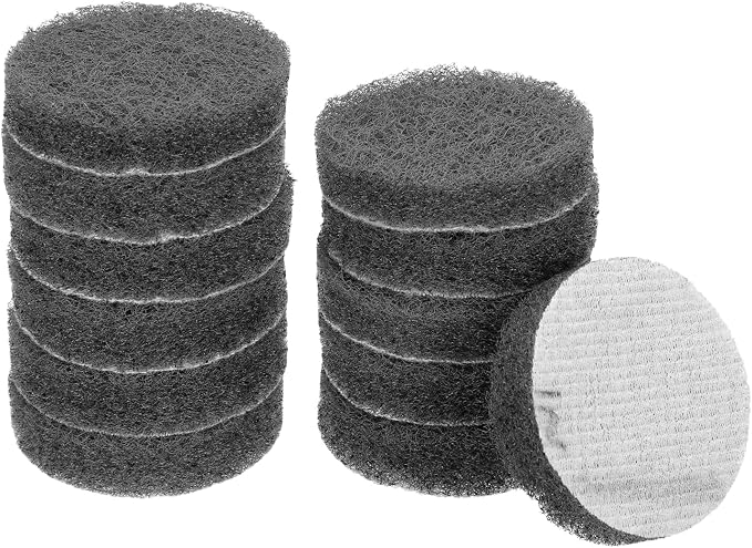 HARFINGTON 12pcs Scrubber Scouring Pads 1200 Grits 3 Inch Drill Power Brush by HARFINGTON