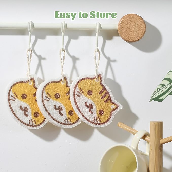 JOYMOOP Cartoon Kitchen Sponge, Cellulose Sponges - Image 9
