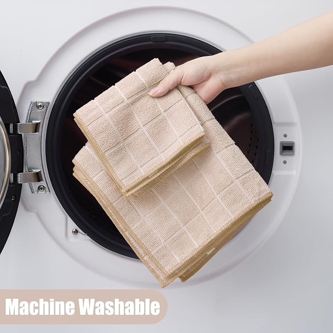 Homaxy Microfiber Kitchen Towels and Dishcloths Set, 16 Pack Soft and Absorbent - Image 7
