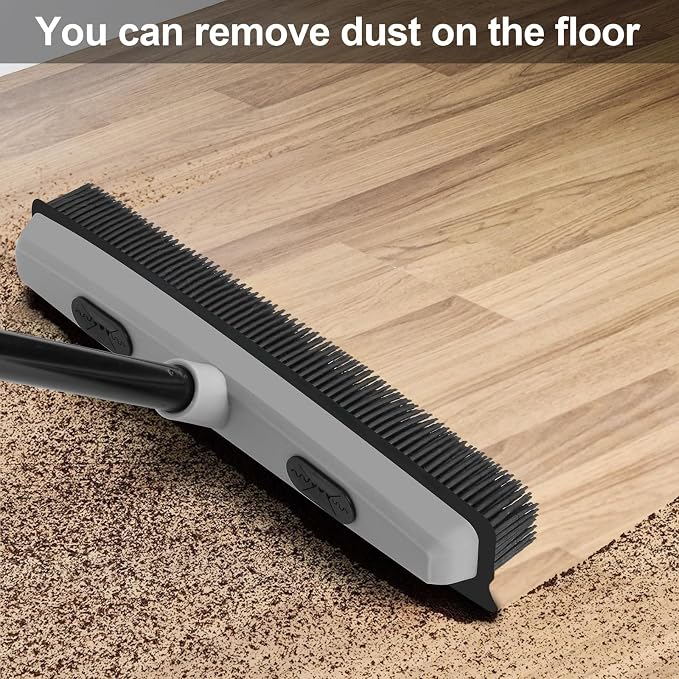 Pet Hair Removal Rubber Broom - Image 4