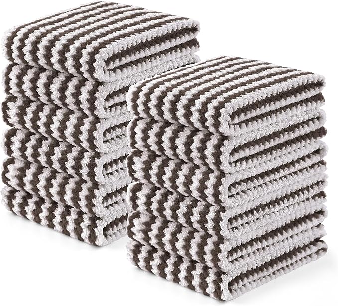 Homaxy Kitchen Towels, Ultra Soft and Absorbent Dish Towels, Reusable Fast by Homaxy