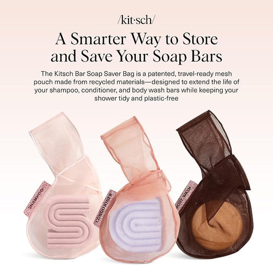 Kitsch Bar Soap Saver Bag – Patented Mesh Bag Soap Holder - Image 2