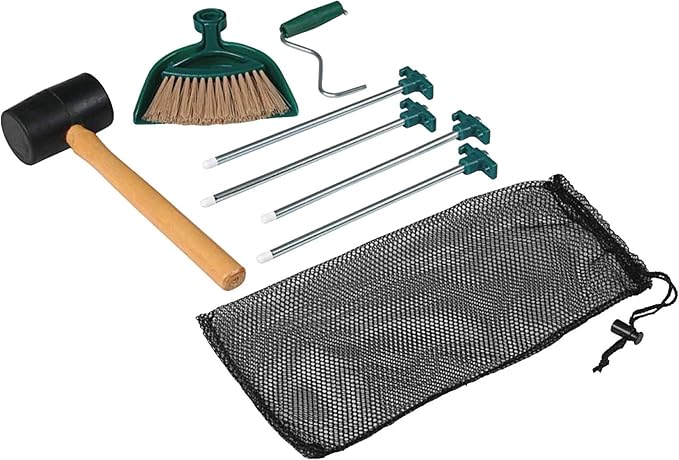 Coleman Premium Camping Tent Kit: Steel Tent Pegs, Rubber Mallet, Broom and by Coleman