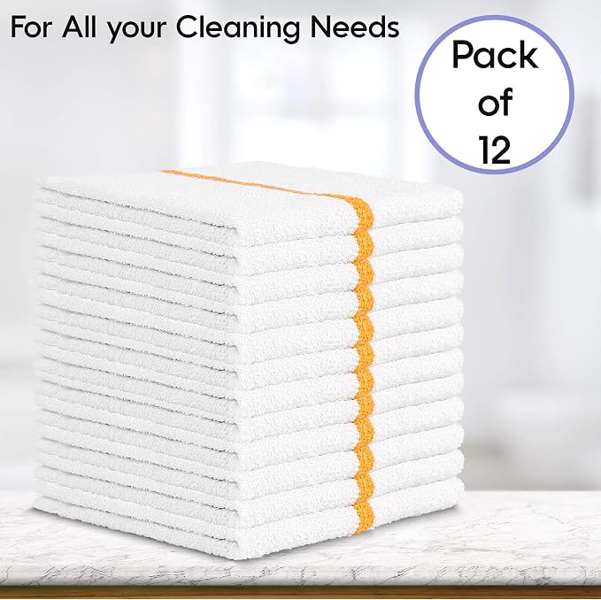 Nabob Wipers Kitchen Bar Mop Terry Towels 12 Pack - Image 4