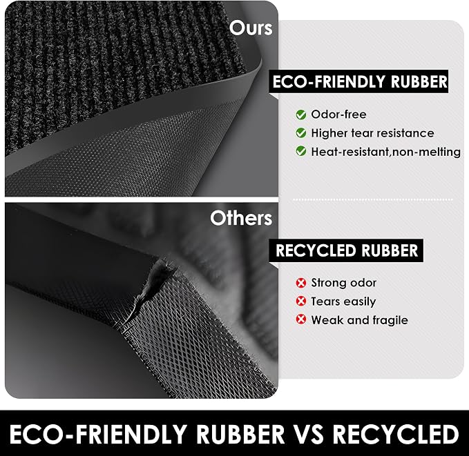 2′ x 50′ Front Door Mat Indoor Outdoor Entrance, Commercial Floor Mat Heavy - Image 9