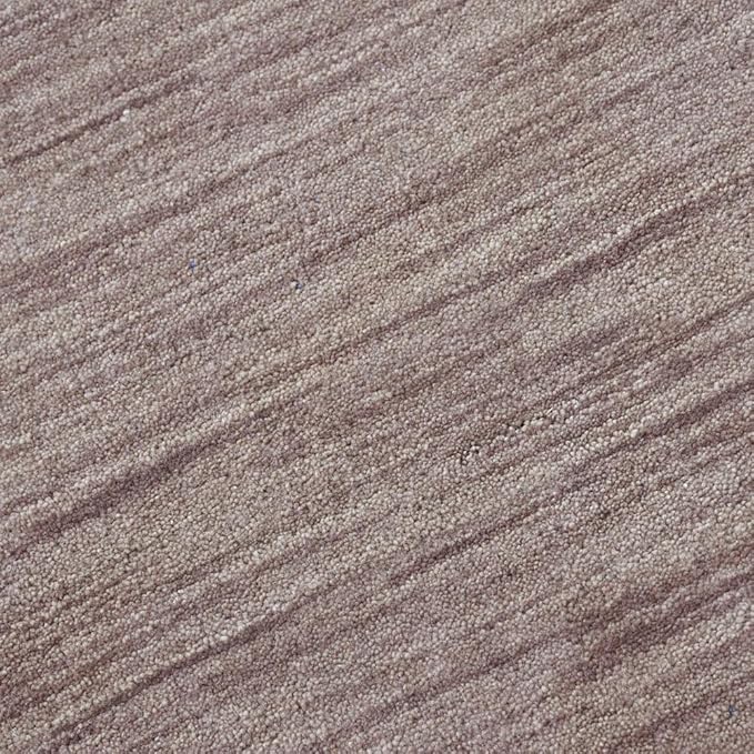 Hand Knotted Loom Wool ECO-Friendly Area Rugs - 8'x8', Octagon Shape, Light Brown Color, Plain Solid, High Pile Thick Handmade Anti Skid Area Rugs for Living Room, Bed Room (L00111)