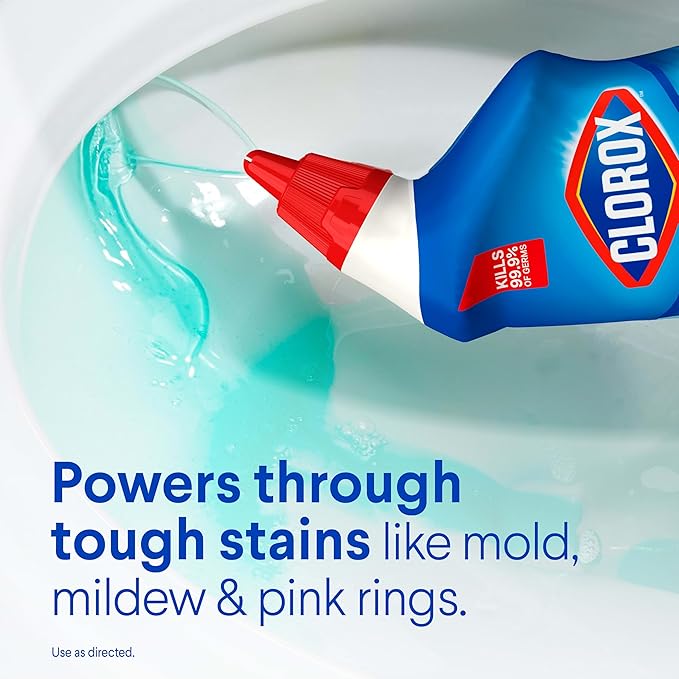CLOROX Toilet Bowl Cleaner Clinging Bleach Gel, Ocean Mist, 24 Fl Oz - Image 5
