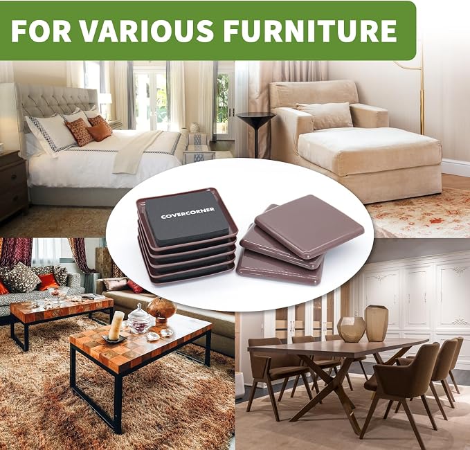 Furniture Sliders for Carpet 8 PCS - Image 7