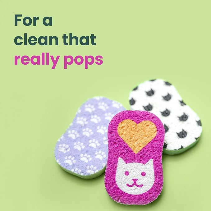 Scotch-Brite Cat Pop Up Non-Scratch Sponges, Limited Edition, Expands in Water - Image 5