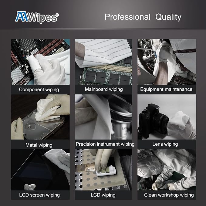 AAWipes Anti-Static Cleanroom Wipe Cloths - Image 8