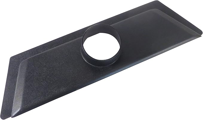 24" Wide x 7" Deep With 2" High Opening Floor Dust Sweep ABS Plastic with 4" OD - Image 3