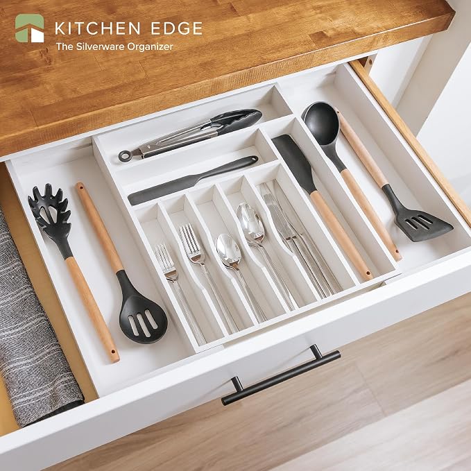 KitchenEdge Premium Silverware, Flatware and Utensil Organizer - Image 2