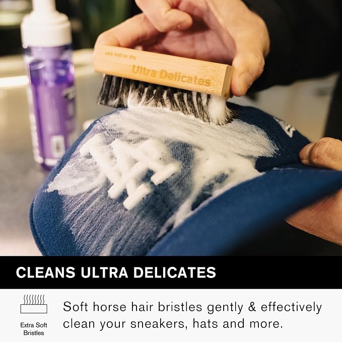 Jason Markk Ultra Delicate Shoe & Hat Cleaning Brush, Soft Bristles and Bamboo - Image 2