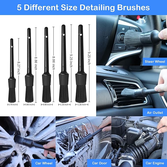 20Pcs Car Wheel Tire Detailing Brush Set, Car Detailing kit, Car Detailing - Image 4