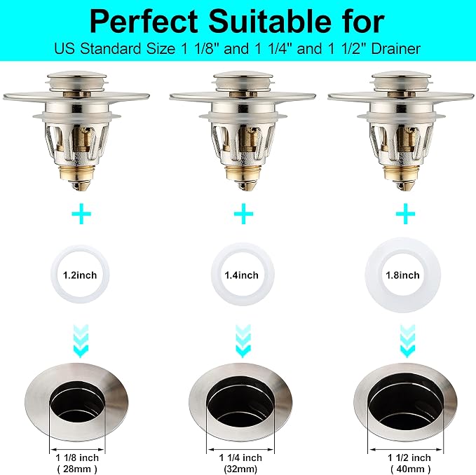 Universal Bathroom Sink Stopper - Image 3