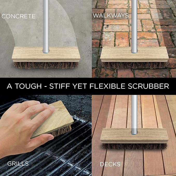 LOLA Deck Scrub Brush, Removes Dirt & Grime from Patios - Image 4