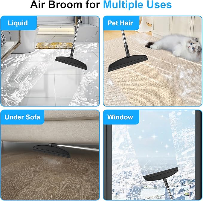 Broom with Dustpan Combo Set and Silicone Air Broom Kit - Image 7