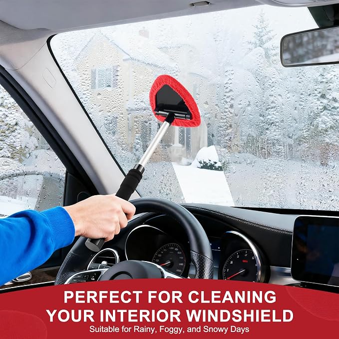 JUSTTOP Windshield Cleaner Tool, Car Interior&Exterior Window Cleaning Tool - Image 4