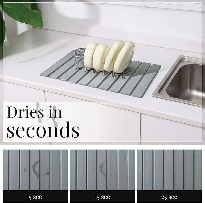 Diatomaceous Stone Dish Drying Mat - Image 3