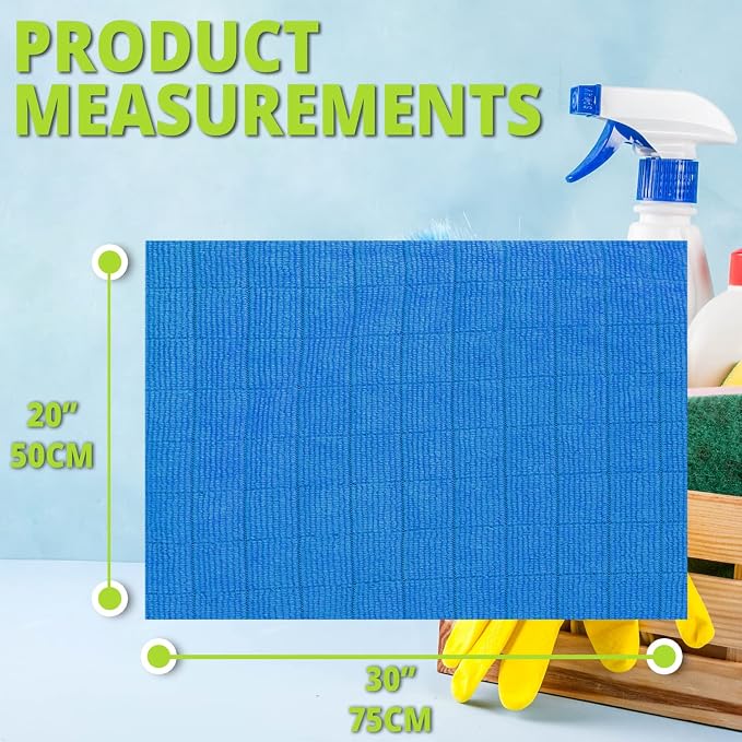 HELOMOR 3 Extra Large Microfiber Cleaning Cloths, Reusable Multi-Purpose - Image 6
