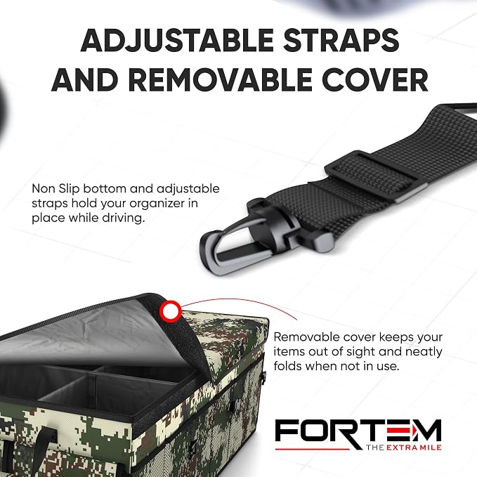 FORTEM Trunk Organizer For SUV Car Trunk Organizer, Foldable Storage, Car - Image 5