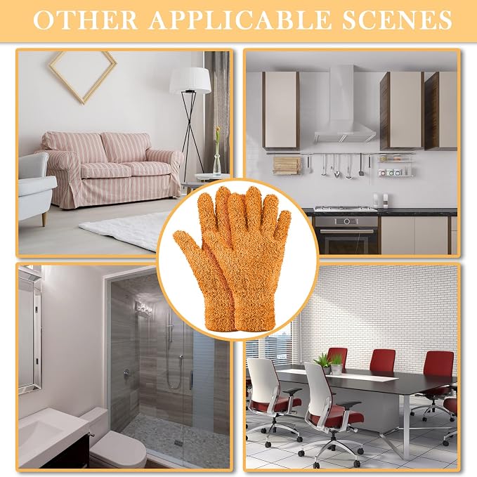 Patelai 3 Pairs Microfiber Plant Dusting Gloves Leaf Cleaning Gloves - Image 7