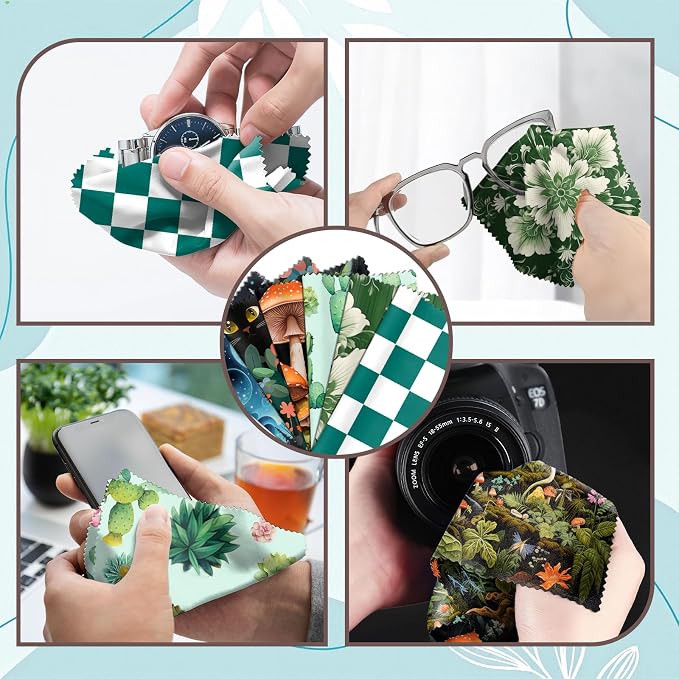 6 PCS Glasses Cleaning Cloth Eyeglass Lens Microfiber Cleaning Cloth Reusable - Image 4