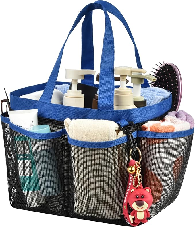 Haundry Mesh Shower Caddy Tote, Large College Dorm Bathroom Caddy Organizer by Haundry