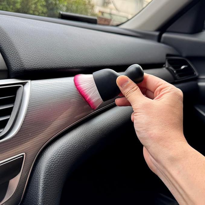 Car Detailing Brush, Soft Bristle Cleaning Brush, Scratch-Free Auto Duster Tool - Image 4