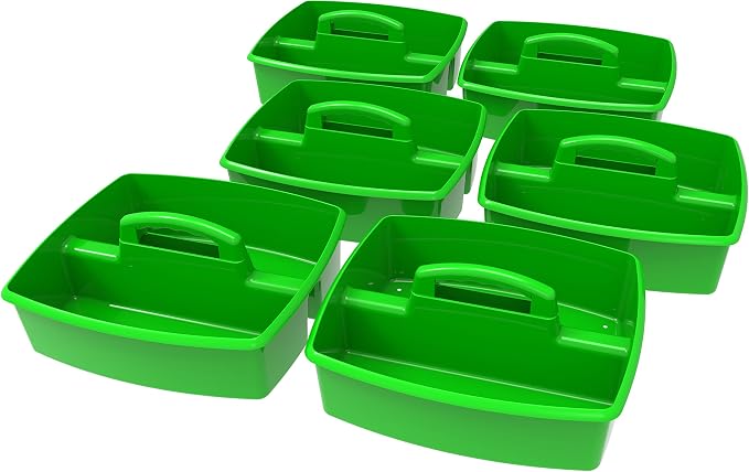 Storex 2-Compartment Large Caddy – Multipurpose Classroom Organizer - Image 2