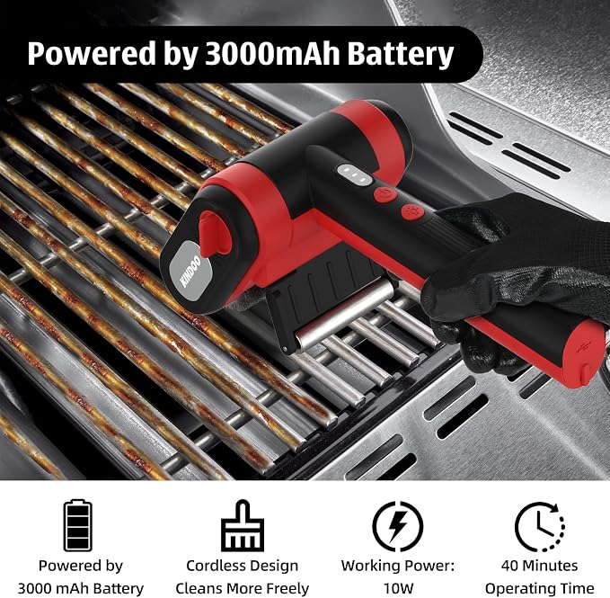 Electric Rechargeable Grill Brush, Grill Cleaner - Image 4