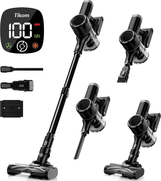 Tikom Cordless Vacuum Cleaner for Home, 40000Pa/450W Stick Vacuum by Tikom