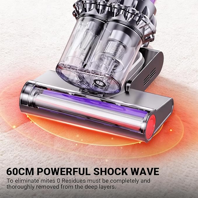 Powerful UV Bed Vacuum Cleaner, 14kPa Strong Suction Handheld Vacuum - Image 2