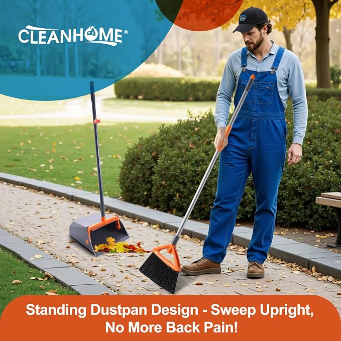 Heavy Duty Outdoor Broom and Dustpan Set - Image 7