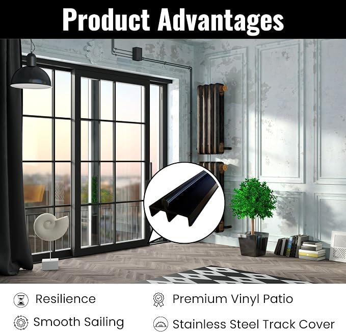 KC Hardware Premium Vinyl Sliding Door Track - Image 4