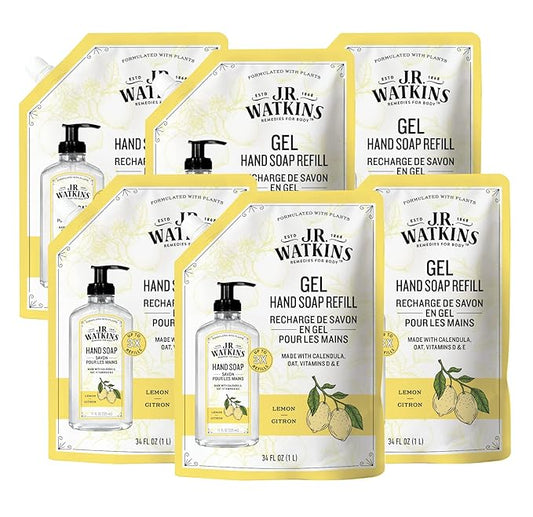 J.R. Watkins Gel Hand Soap Refill Pouch, Scented Liquid Hand Wash by JRWatkins