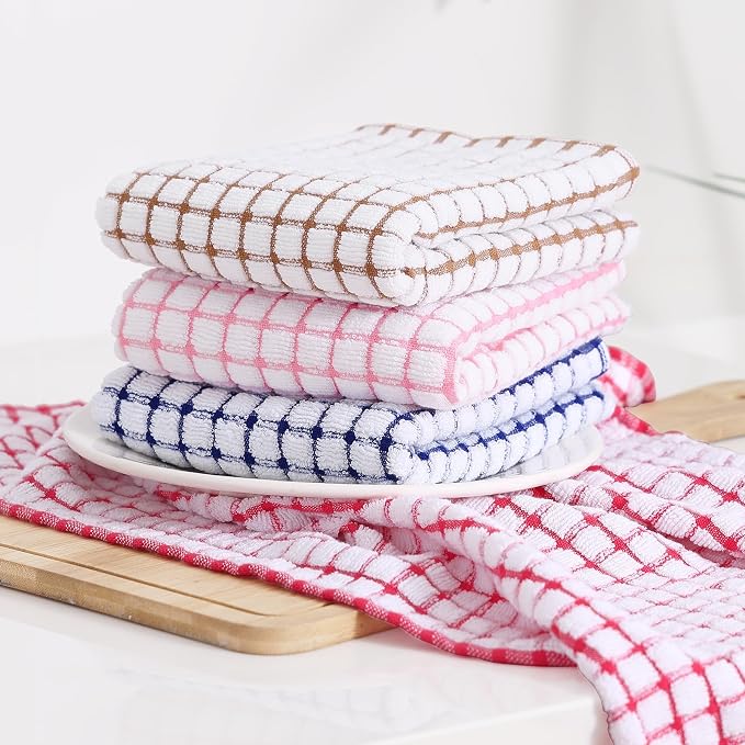 Kitinjoy Cotton 24 Pack Terry Kitchen Towels, 16 x 25 Inches Super Soft and - Image 8