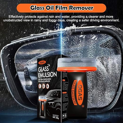 Glass Emulsion Cleaner Oil Film Cleaning Brush, Car Windshield Cleaner Tool - Image 2