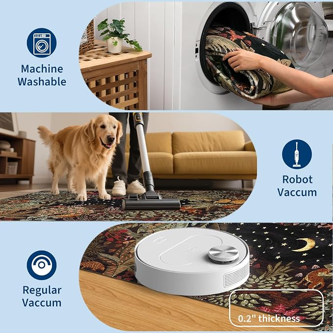 GarveeHome Round Area Rugs 6ft for Bedroom - Image 6