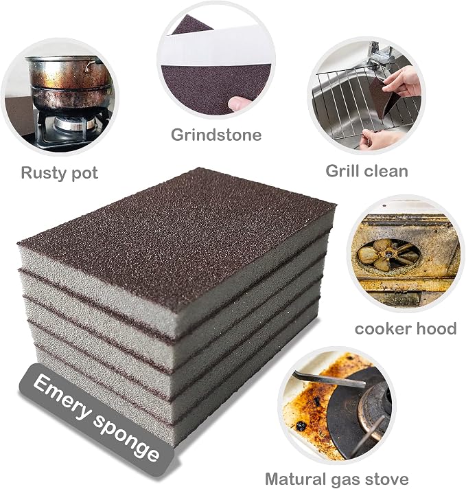 Carborundum Sponge Nano Emery Sponges Caspian Stone Pot Clean Brush Rust Eraser - Image 6