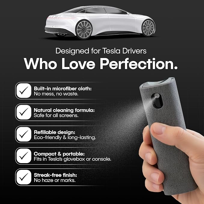Tesla Screen Cleaner, 2-in-1 Screen Cleaning Spray - Image 5